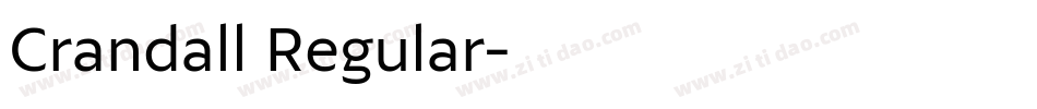 Crandall Regular字体转换